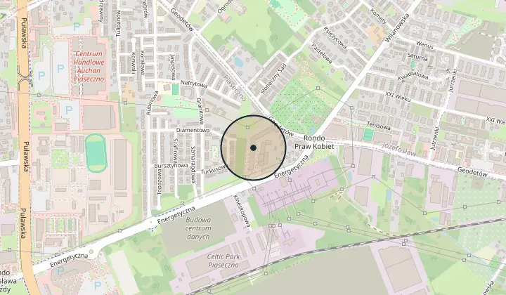 Karta: ul. Energetyczna, Piaseczno (gw), Piaseczno
